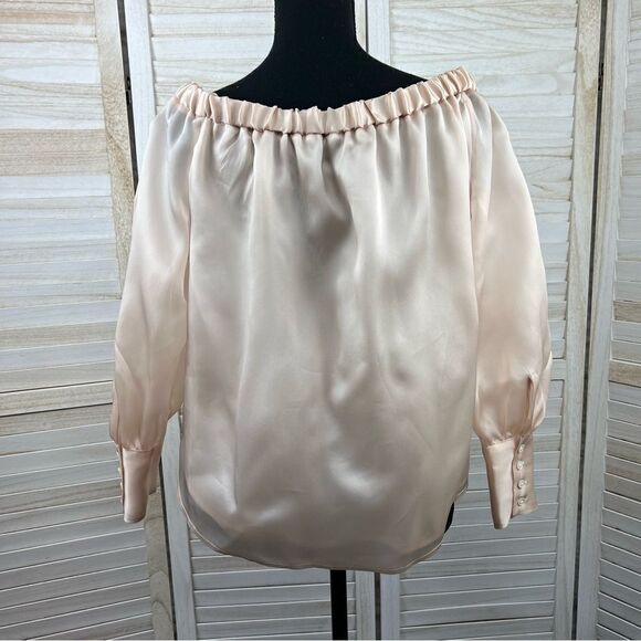 J Crew Collection Silk Off The Shoulder Party Blouse Top 8 - Picture 7 of 11